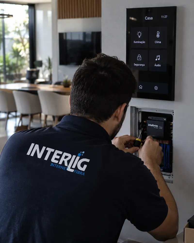 Instalação de automação residencial e rede