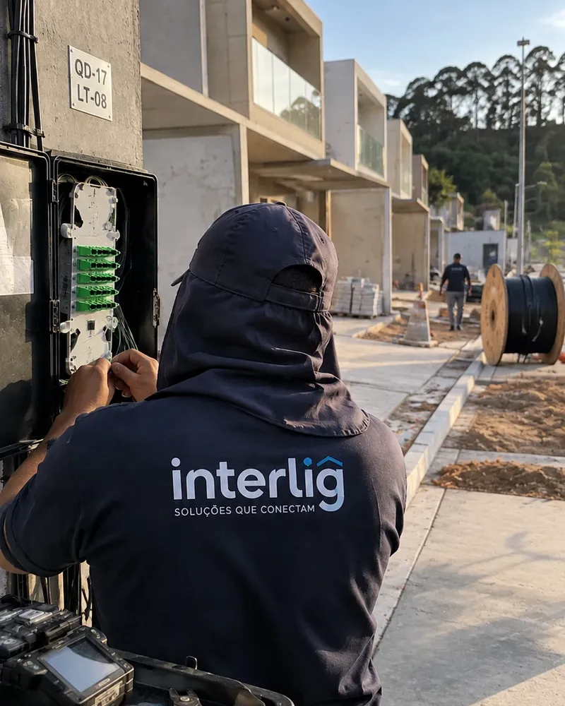 Implantação de rede FTTH em loteamento residencial